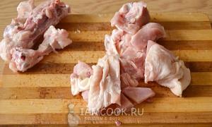 Hausgemachter Hühnereintopf im Ofen