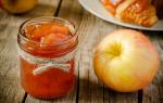 Clear apple jam in slices - quick and easy